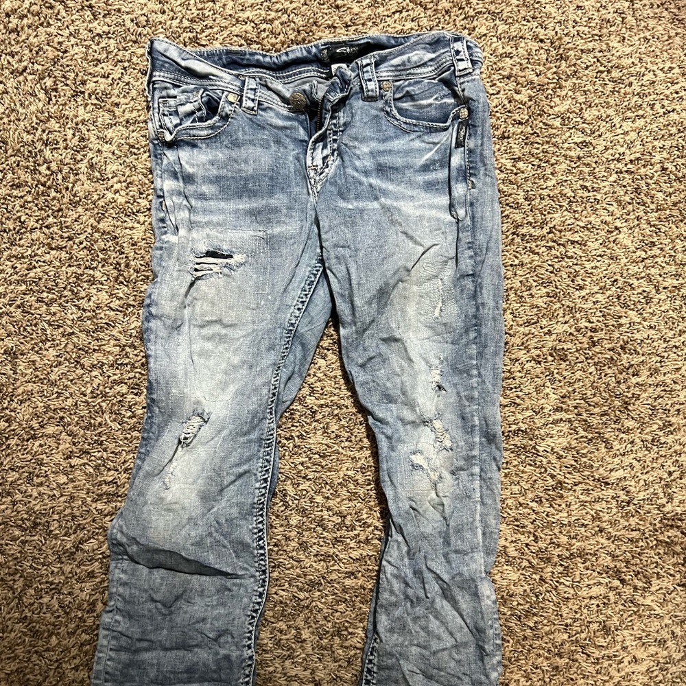 Silver capris